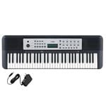 Yamaha YPT270 Portable Keyboard with PA130 Power Supply Front View
